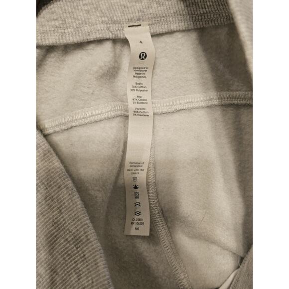 LULULEMON Women Scuba High-Rise Jogger Fleece 4 Heathered Core Ultra Light Grey - Picture 2 of 7